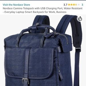 Nordace Comino Totepack with USB Charging Port, Water Resistant